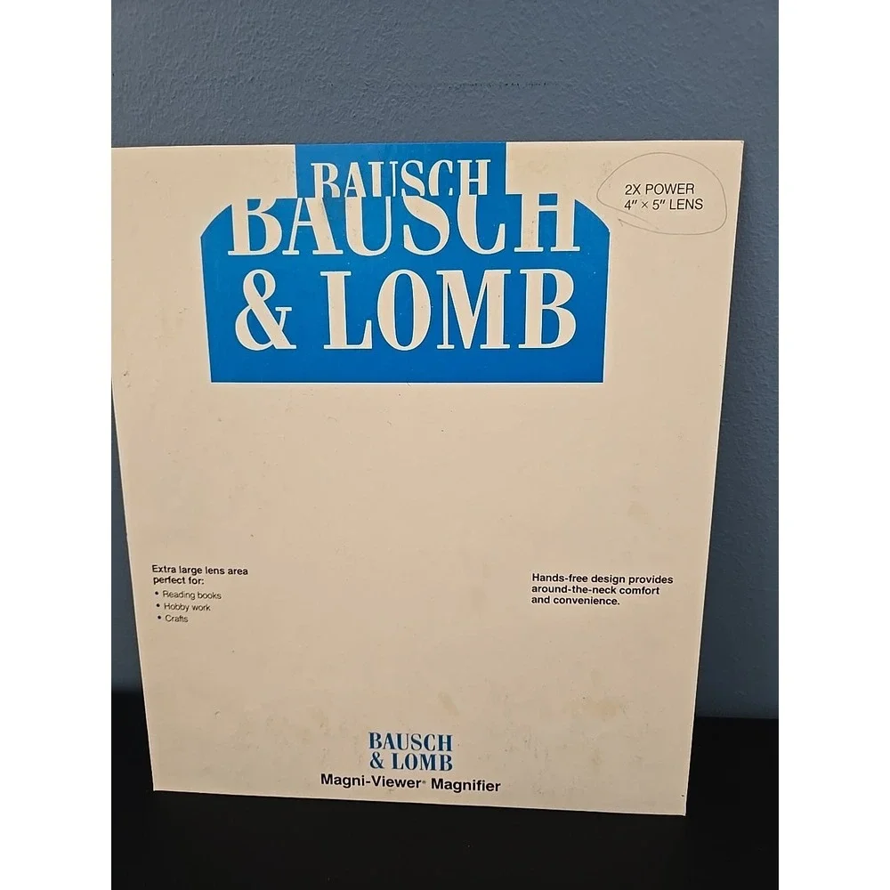 Baush And Lomb Magnifier 2x Acrylic Light Weight Break Resistant Needlepoint USA